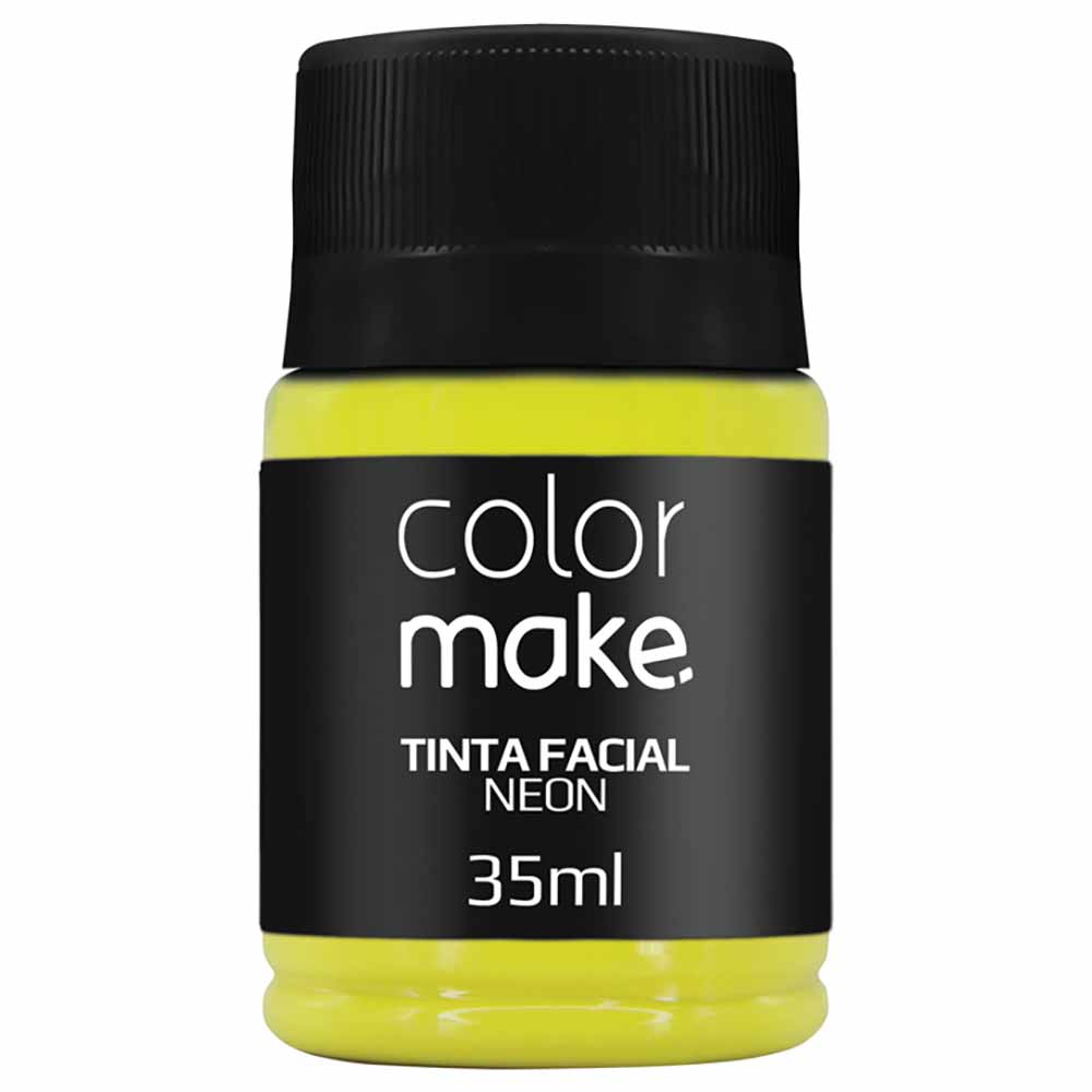 Tinta facial Neon Colormake - Com 12 unidades(6 cores sortidas)